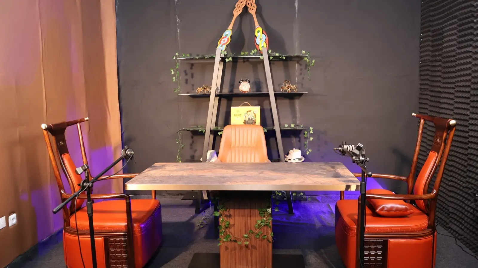Le décor Living Room pendant un tournage